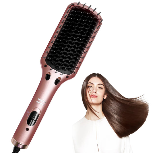 UKLISS Professional Tourmaline Ceramic Hair Straightening Brush – Model WT-020