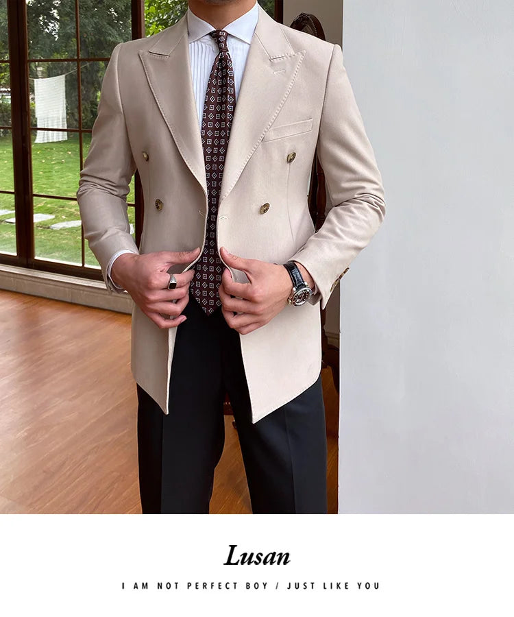 NSTOPOS Men's England Style Slim Fit Blazer - Casual & Stylish Blazer Jacket for Men