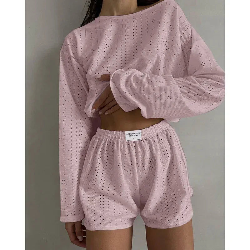 CYSAYS Women’s Casual Pullover Top with Hollow Out Details & Flare Sleeves – Summer 2024 Collection