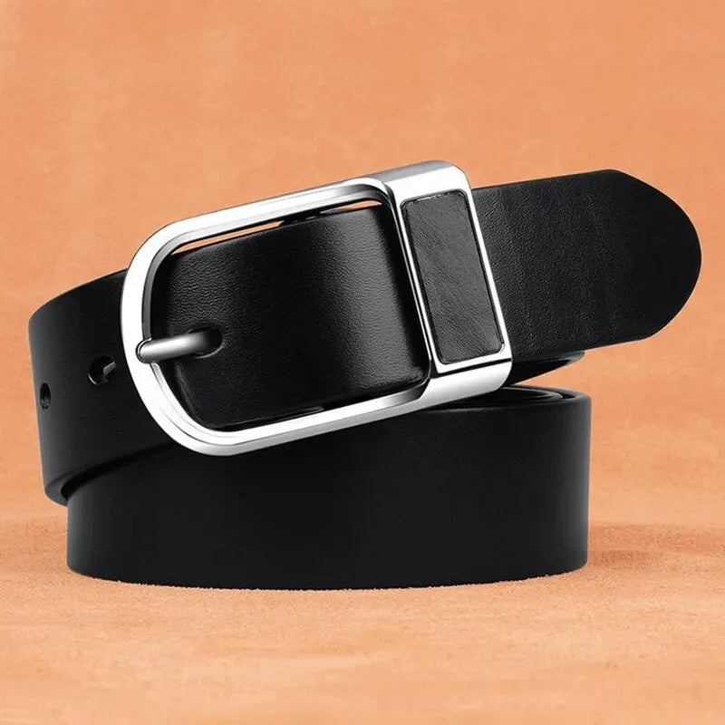 NoEnName_Null Casual PU Belt for Men - Adjustable, Durable, Stylish Accessory