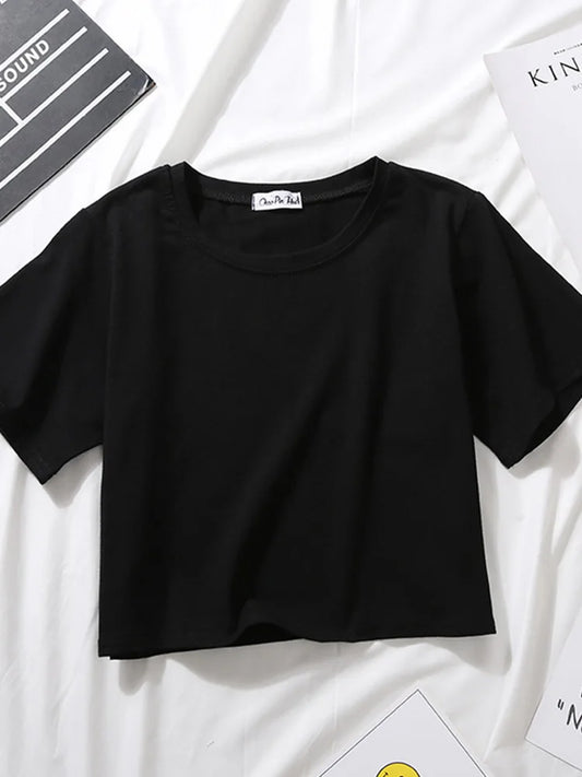 Women's Casual O-Neck Loose Fit Short Sleeve Tee – Summer 2025 | Dozw
