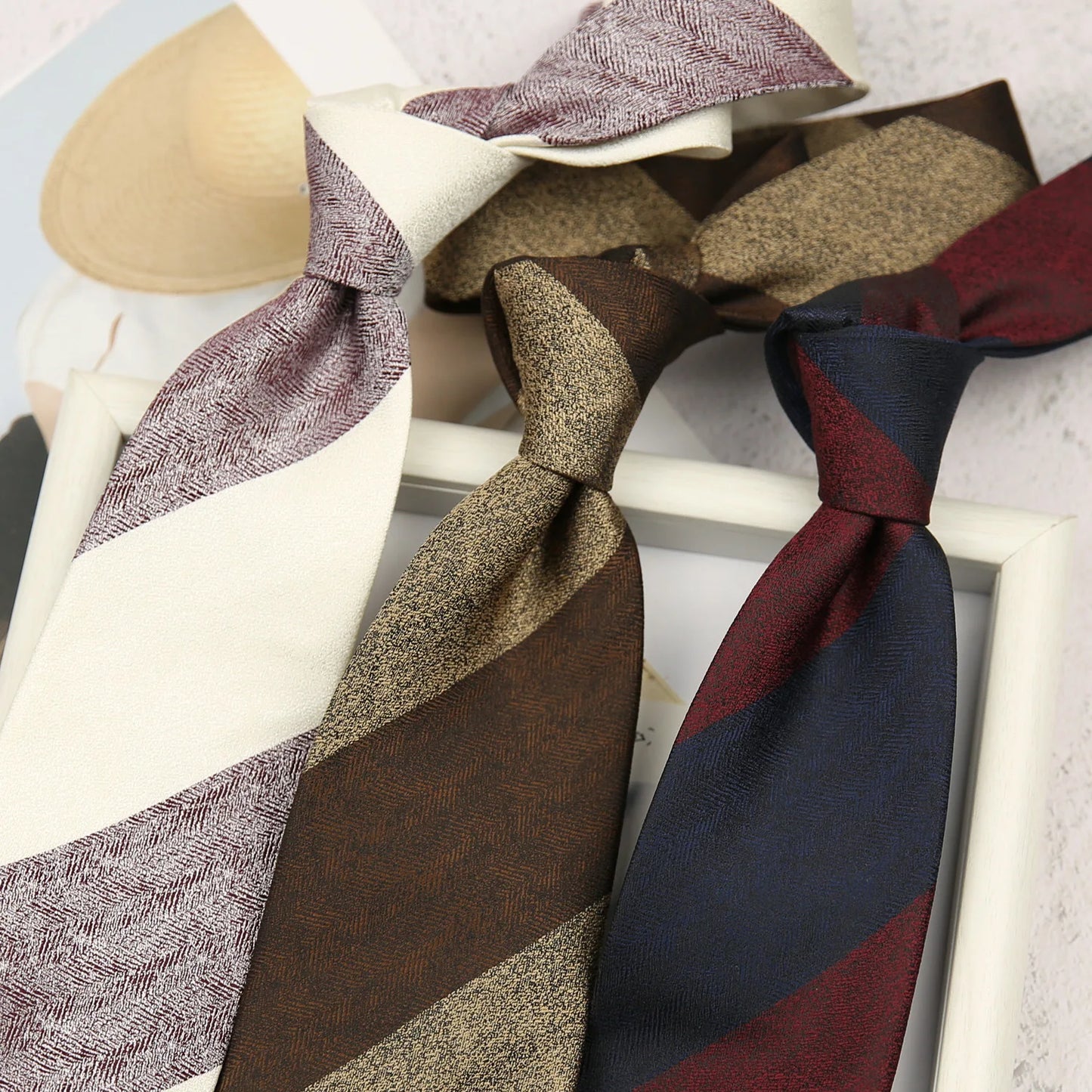 Title: Striped Polyester Neck Tie