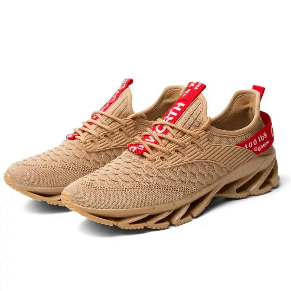 Hundunsnake Men's Breathable Mesh Lace-Up Sports Loafers - Stylish & Comfortable Casual Shoes