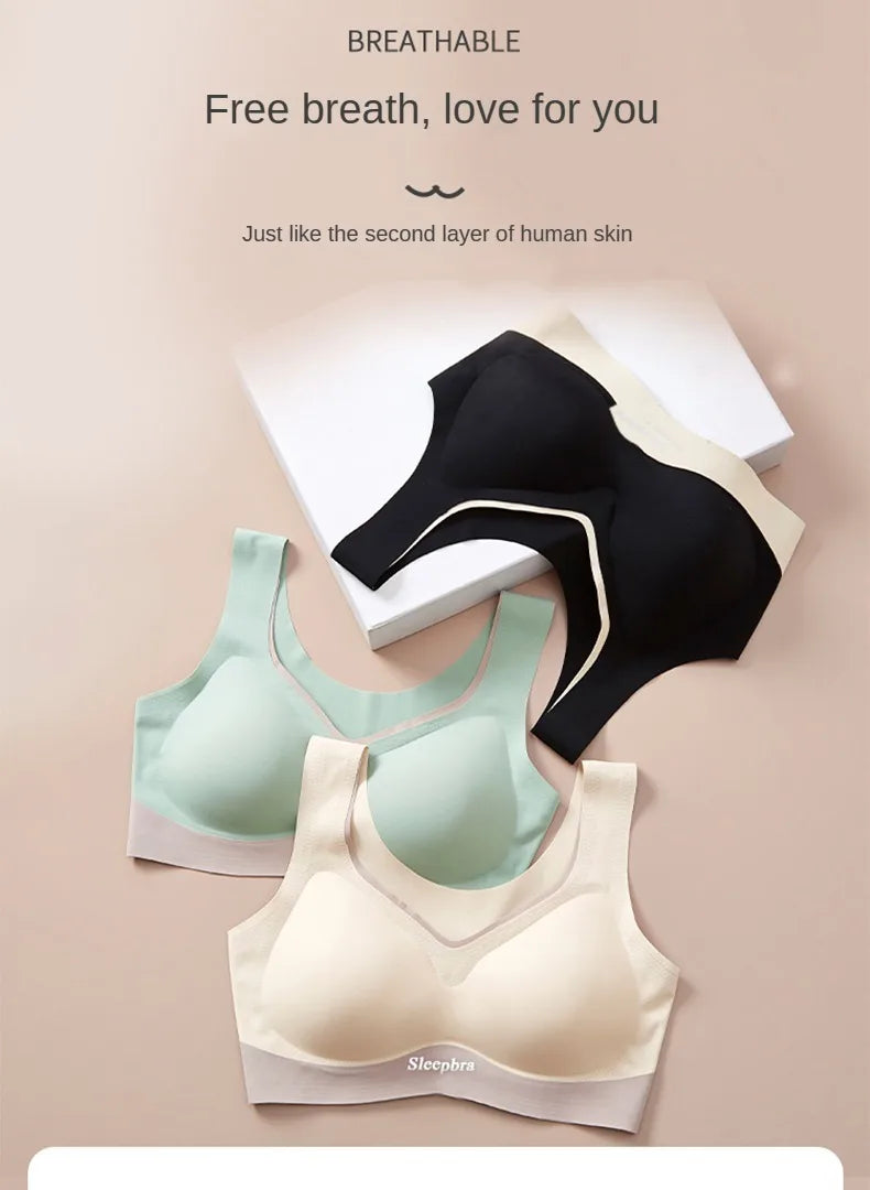 KING'S FAITH Women's Floral Push-Up Bra - Wire-Free, Front Closure, Everyday Comfort