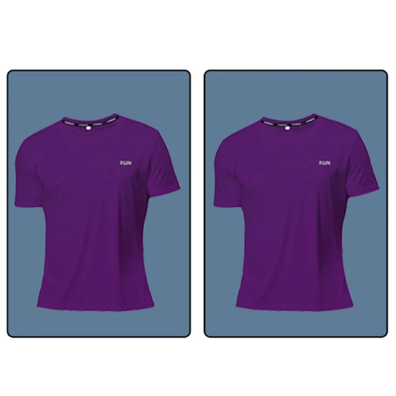 Men’s Quick-Dry Reflective Gym T-Shirt – Anti-Sweat Sportswear for Running, Basketball, Fitness