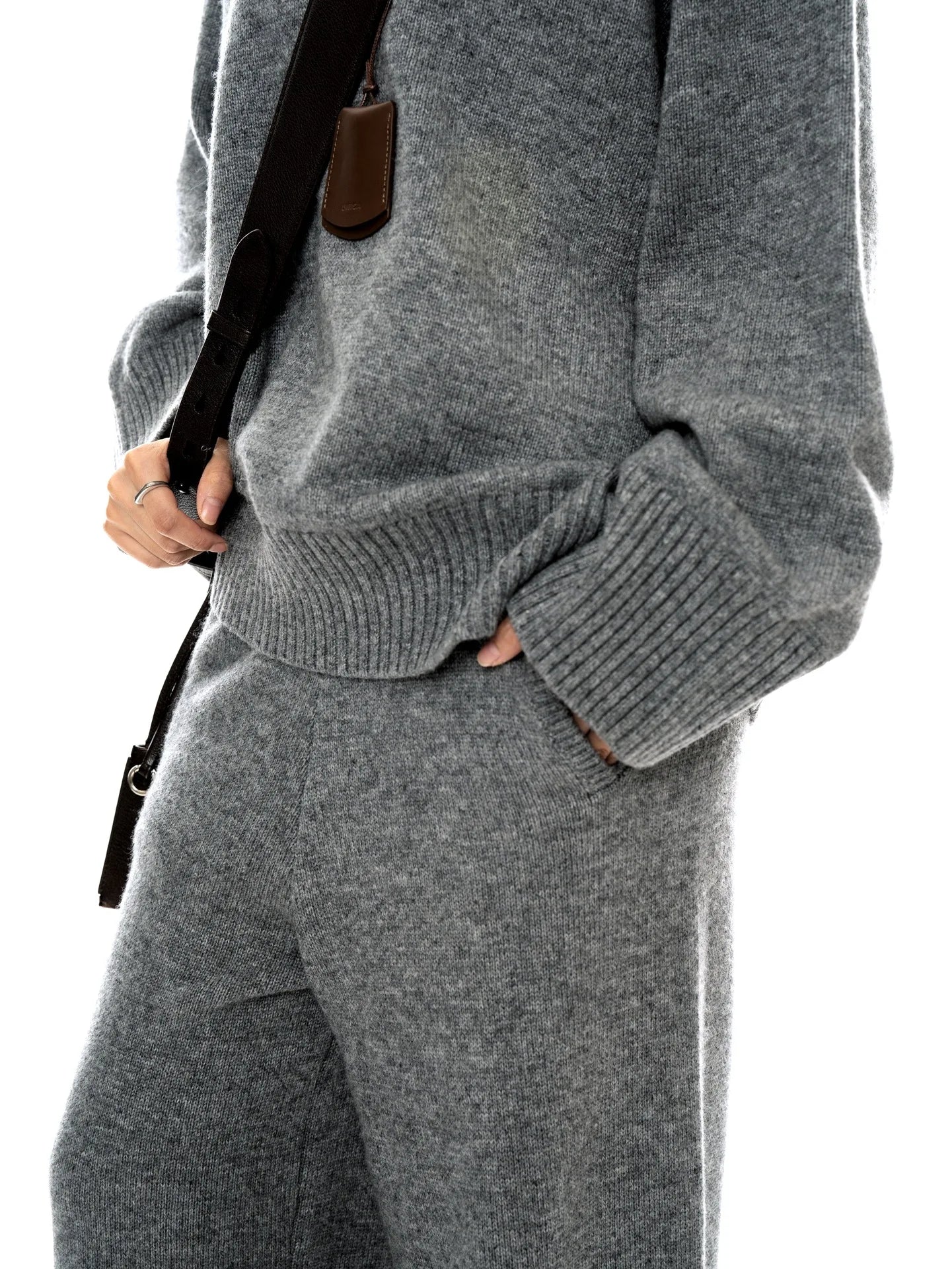 NoEnName_Null Women's Winter Splice Plush Scarf – Stylish & Cozy Casual Accessory