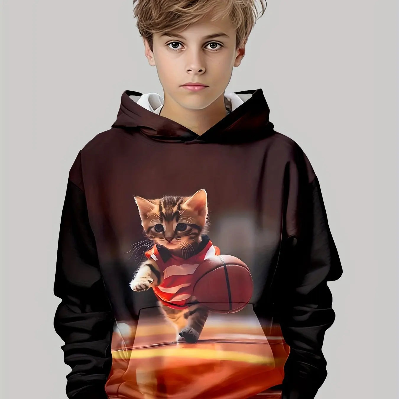 Colorful Cartoon Print Kids Sweatshirt – Casual Pullover for Boys & Girls (Ages 3–12)