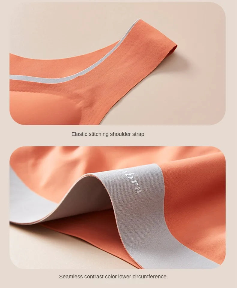 KING'S FAITH Women's Floral Push-Up Bra - Wire-Free, Front Closure, Everyday Comfort