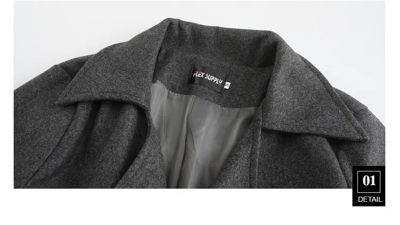 Men's Slim Fit Woolen Coat – Stylish & Affordable Winter Wear