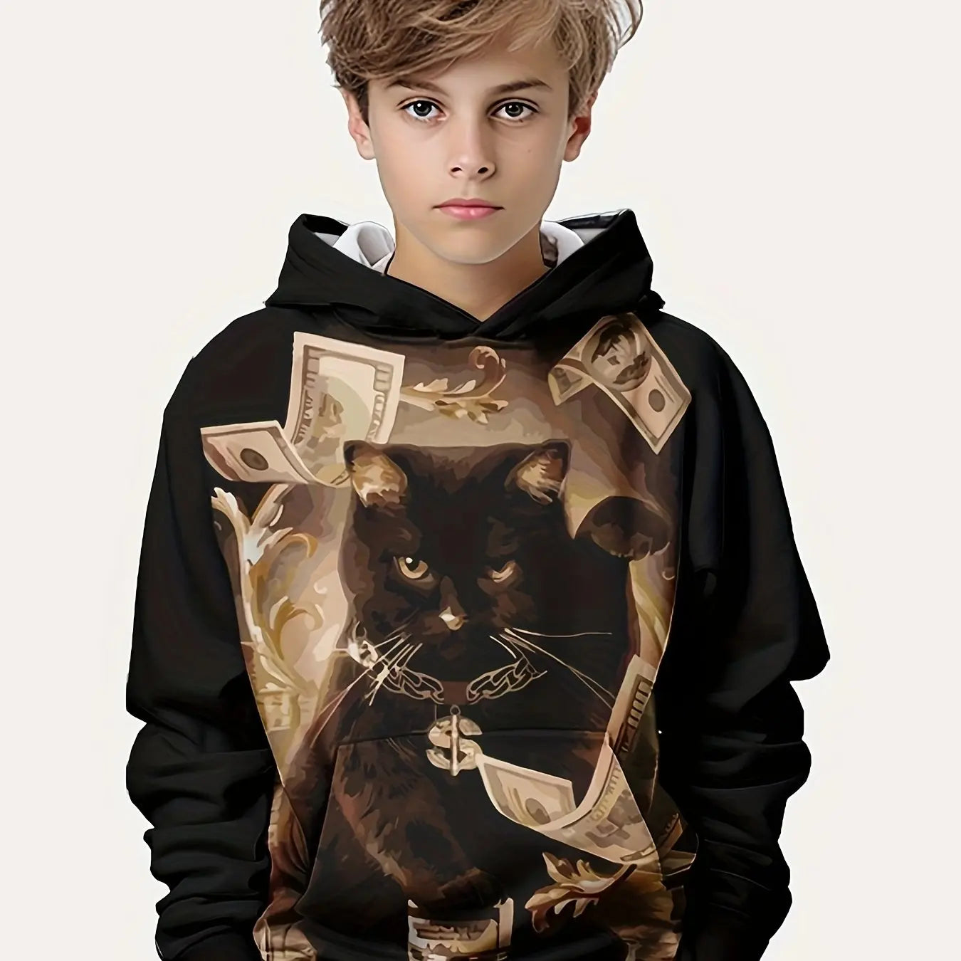 Colorful Cartoon Print Kids Sweatshirt – Casual Pullover for Boys & Girls (Ages 3–12)