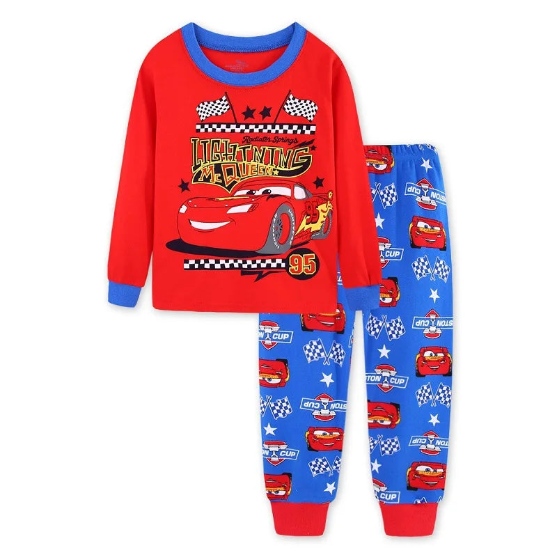 Disney Unisex Cartoon Print Cotton Pajamas for Kids (Ages 4-6Y)
