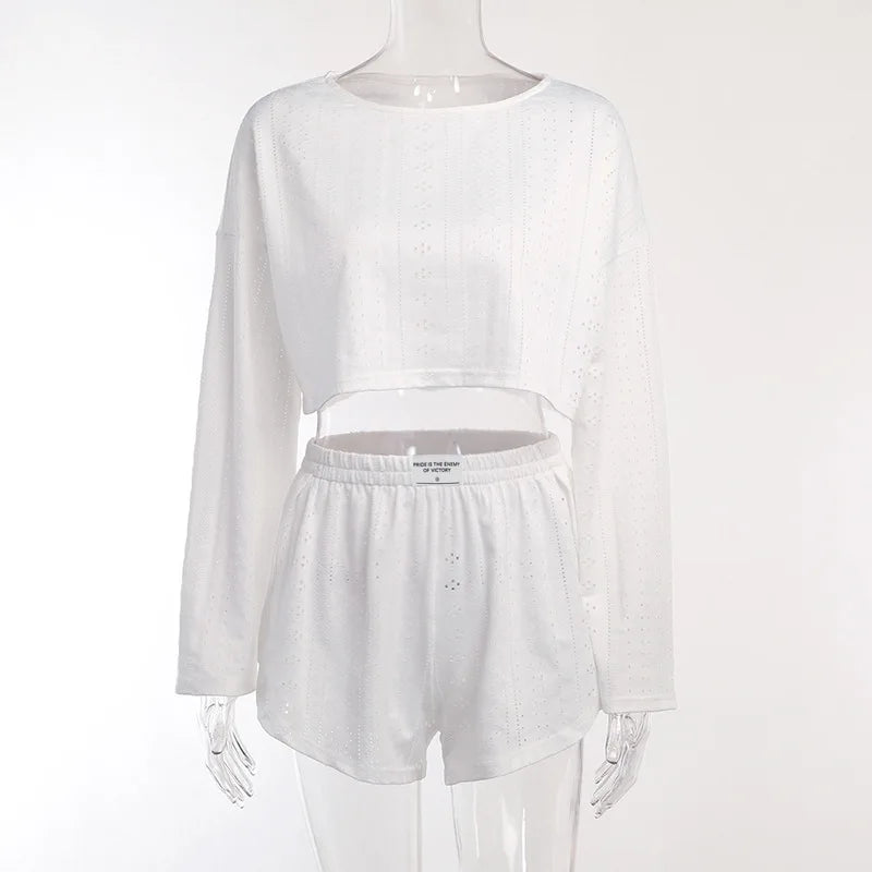 CYSAYS Women’s Casual Pullover Top with Hollow Out Details & Flare Sleeves – Summer 2024 Collection