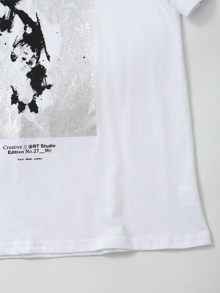 Women Printed T-shirts Summer 2024 Women Cotton O-neck Short Sleeve Tops Female New in Tops