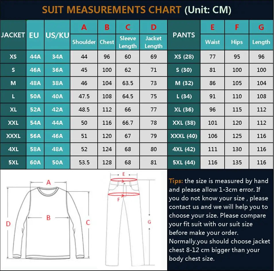 TPSAADE Men’s Smart Casual 2-Piece Suit – Stylish Wedding Jacket & Pant Set