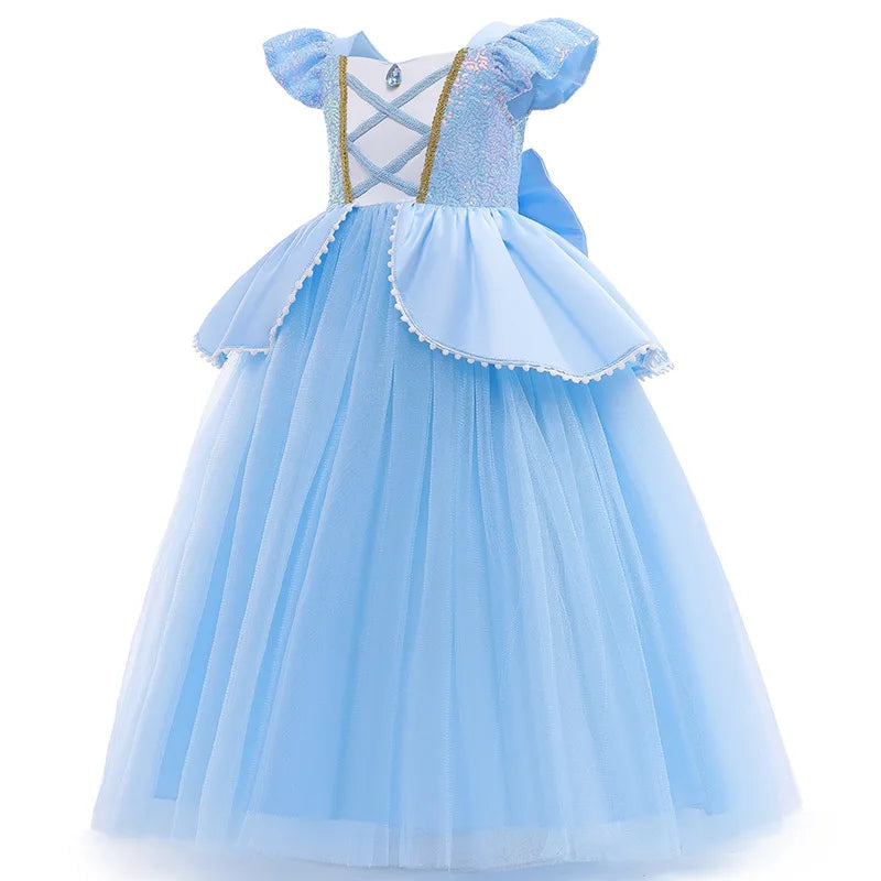 RBVH Girls' Sequined Patchwork Ball Gown Costume (Ages 4-6Y)