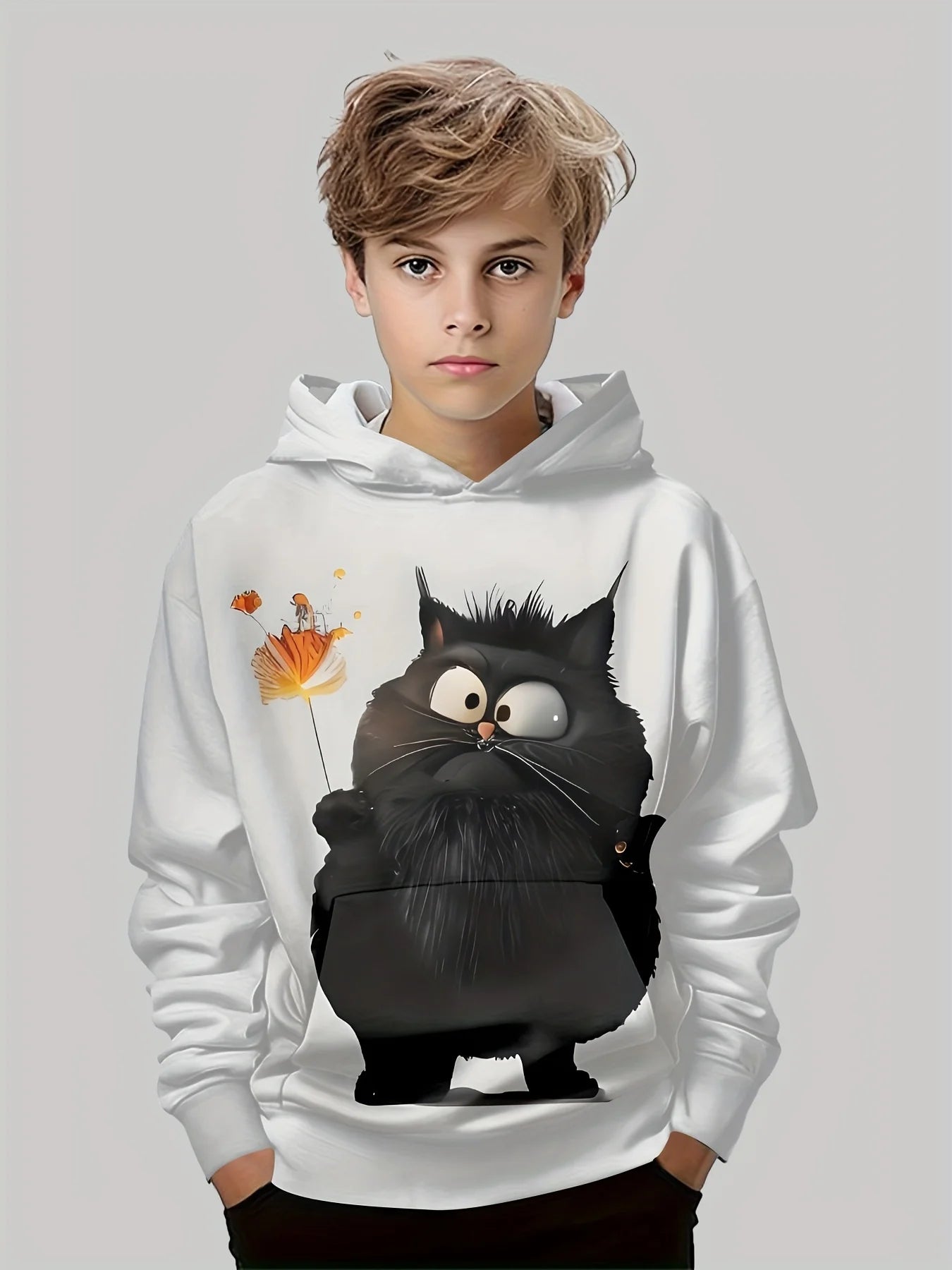 Colorful Cartoon Print Kids Sweatshirt – Casual Pullover for Boys & Girls (Ages 3–12)