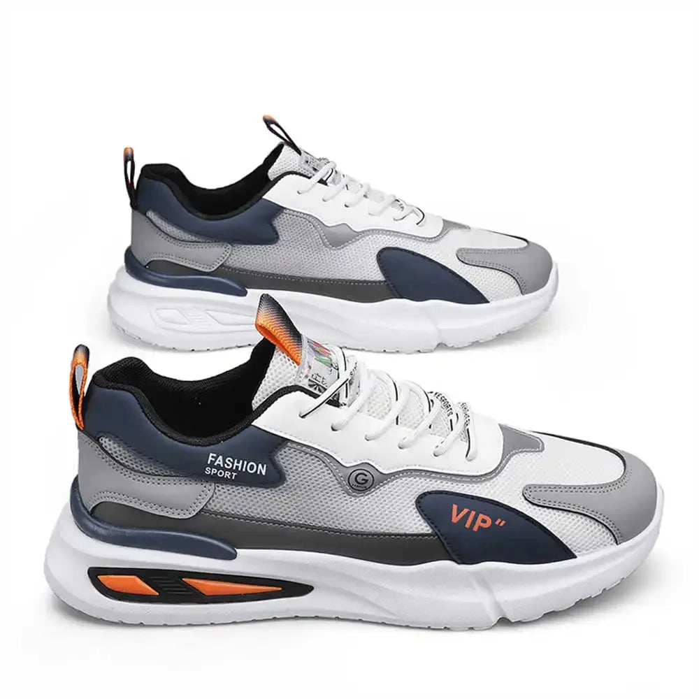 Meinianguan Men's Breathable Canvas Lace-Up Casual Sneakers - Comfortable & Stylish Shoes