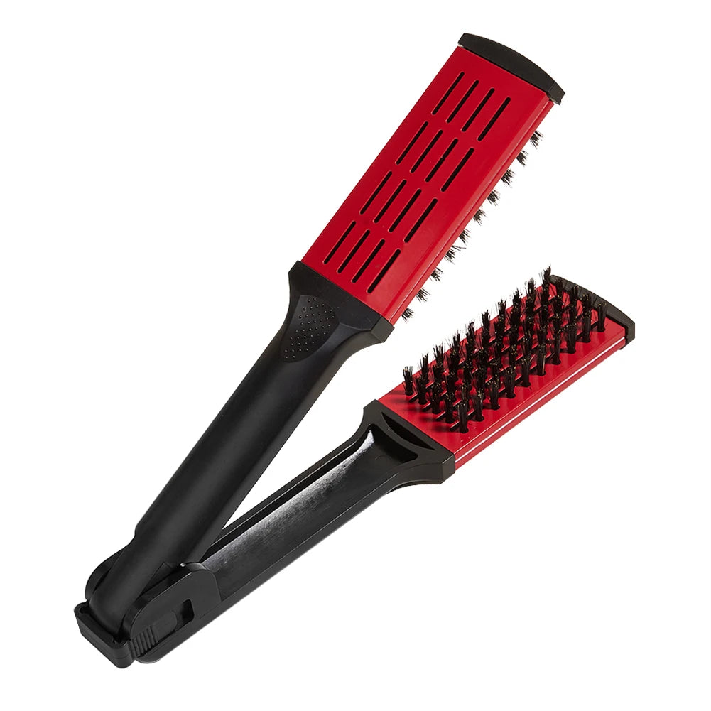 Hair Straightener Comb – Plastic Detangling Brush for Wet & Dry Hair