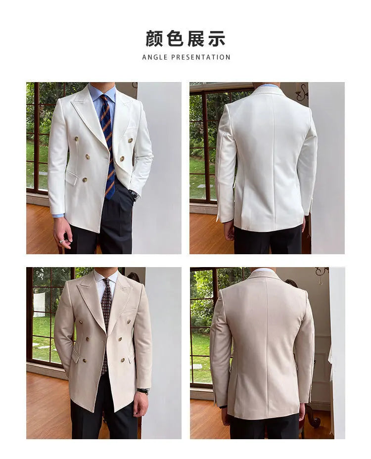 NSTOPOS Men's England Style Slim Fit Blazer - Casual & Stylish Blazer Jacket for Men