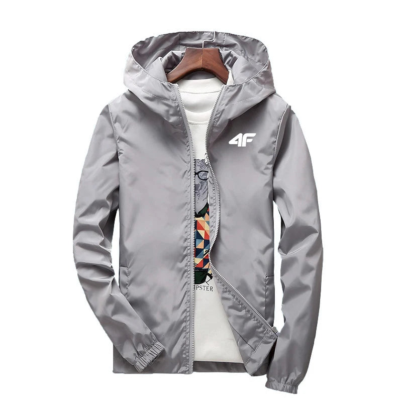 Kappa Men's Luxury Brand Windbreaker Jacket – Waterproof, Multi-Pocket, Casual Autumn & Winter Outerwear