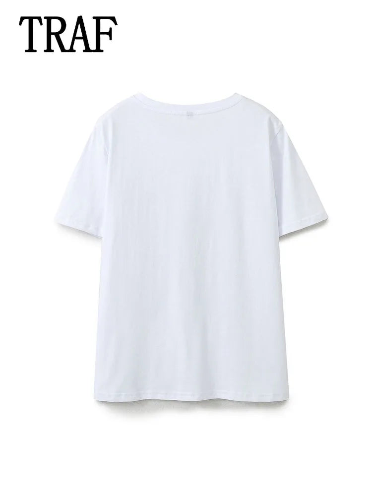 A sexy and stylish solid color tee for women made with high-stretch polyester spandex blend
