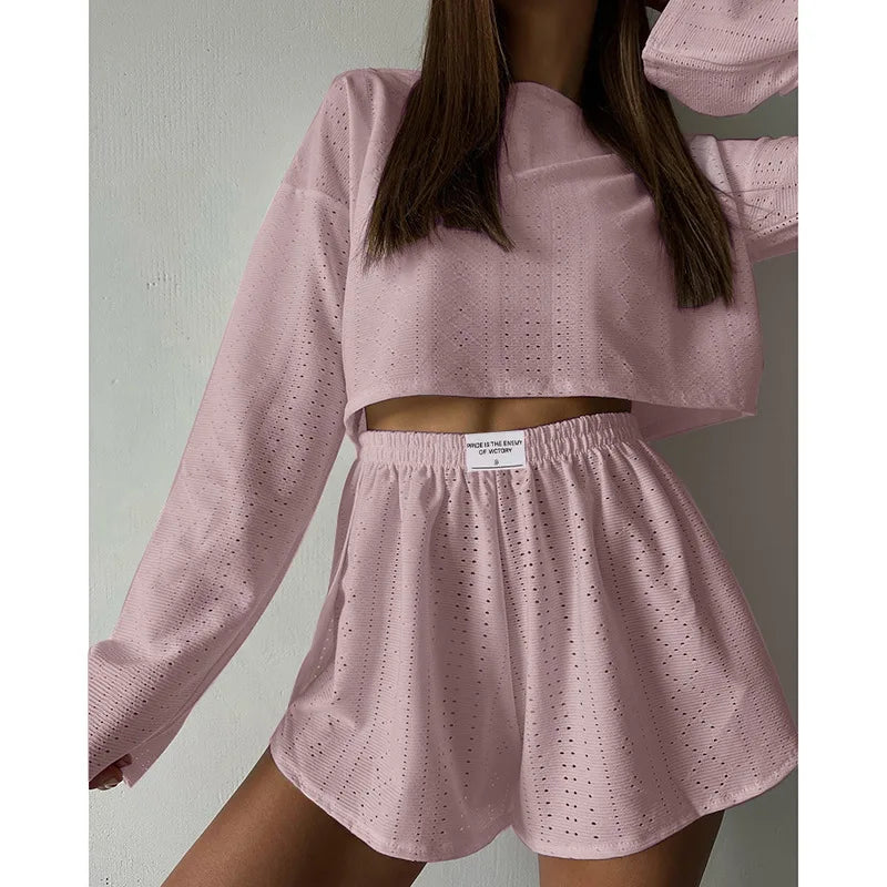 CYSAYS Women’s Casual Pullover Top with Hollow Out Details & Flare Sleeves – Summer 2024 Collection