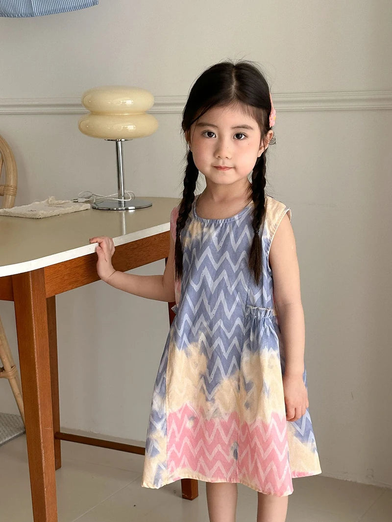 MILANCEL Unisex Summer Patchwork Clothing Set for Kids (Ages 4–6Y) – Cotton Shirt and Shorts Vacation Outfit