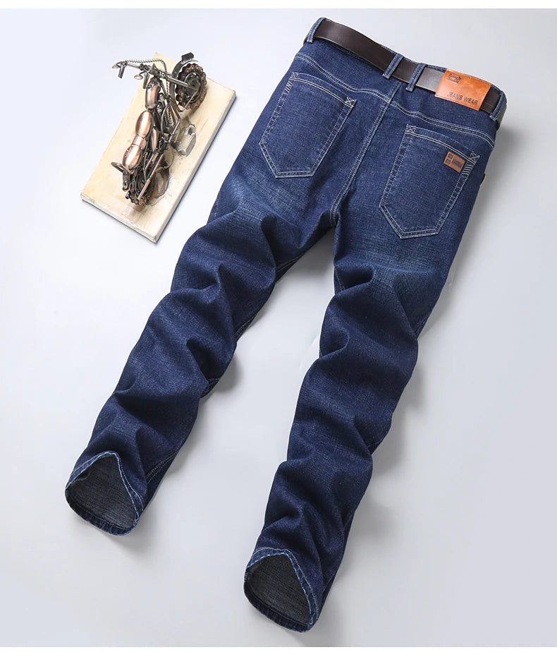 Odinokov Men’s Casual Straight-Leg Denim Jeans - Durable & Stylish