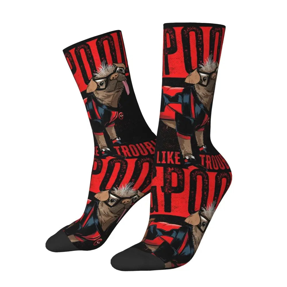 MINISO Deadpool Cosplay Socks - Unisex Movie & TV Accessories