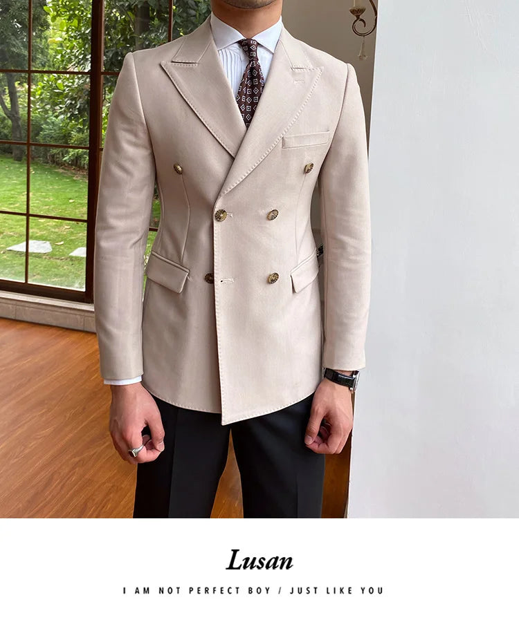 NSTOPOS Men's England Style Slim Fit Blazer - Casual & Stylish Blazer Jacket for Men