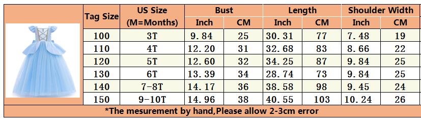 RBVH Girls' Sequined Patchwork Ball Gown Costume (Ages 4-6Y)