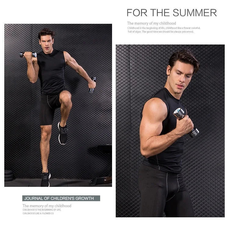 Chen Asta Men's Sports Tank Top - Polyester Spandex Running Shirt for Summer Travel & Fitness