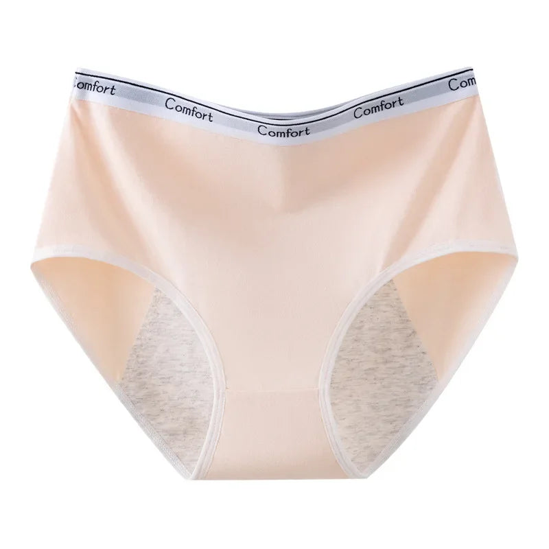 Chen Asta Women High-Rise Cotton Briefs Comfortable & Soft Menstrual Panties (Multiple Sizes)