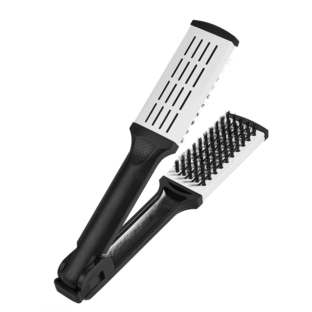 Hair Straightener Comb – Plastic Detangling Brush for Wet & Dry Hair