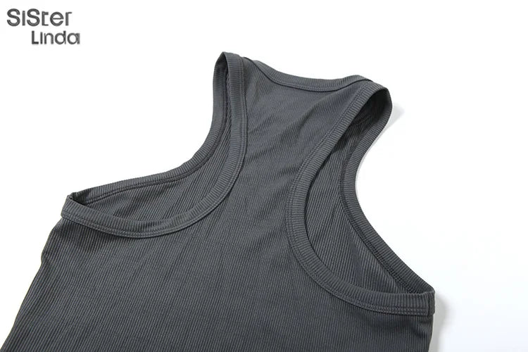 Sisterlinda Women's Casual Super-Short Skinny Pants & O-Neck Pullover Set - Spring/Summer 2024