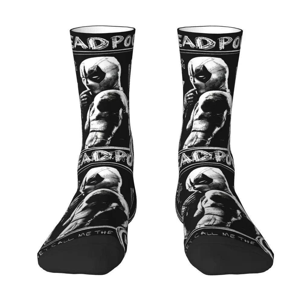 MINISO Deadpool Cosplay Socks - Unisex Movie & TV Accessories