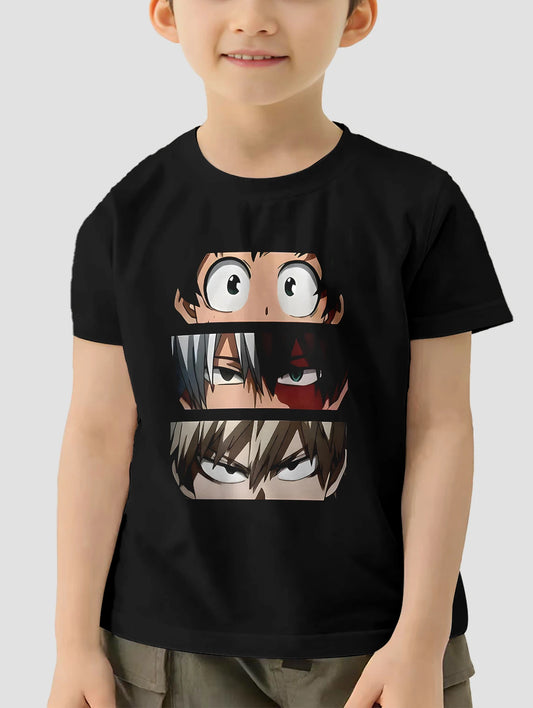 My Hero Academia Boys’ Summer T-Shirt – Printed Microfiber Tee for Ages 7–13