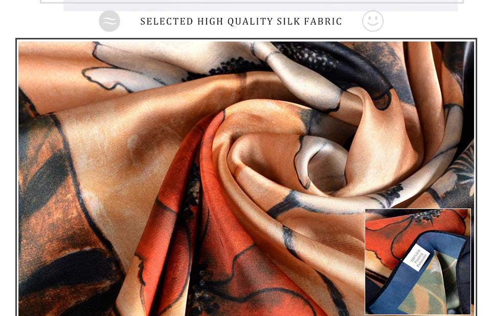 BYSIFA Multifunctional Fashion Scarf - Striped Satin Square Shawl for All Seasons