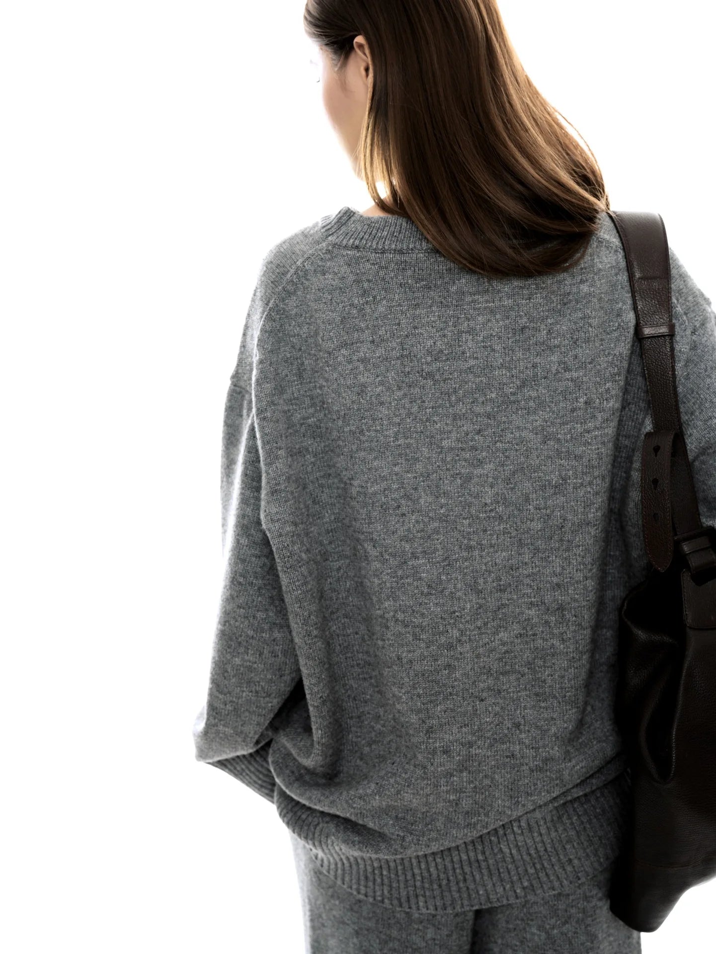 NoEnName_Null Women's Winter Splice Plush Scarf – Stylish & Cozy Casual Accessory