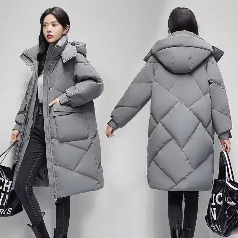 Women’s Hooded Winter Jacket - Warm & Stylish