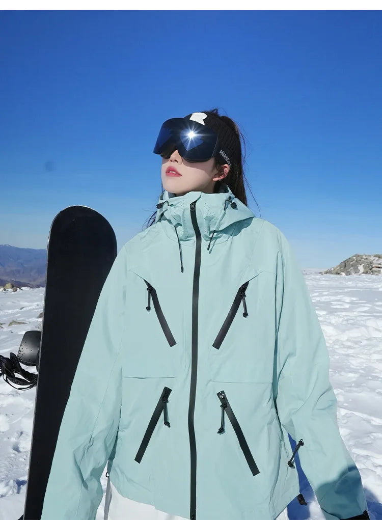 Gsou Snow Waterproof and Warm Adult Ski Jacket - High Breathability, -30°C Protection, Available in Multiple Sizes