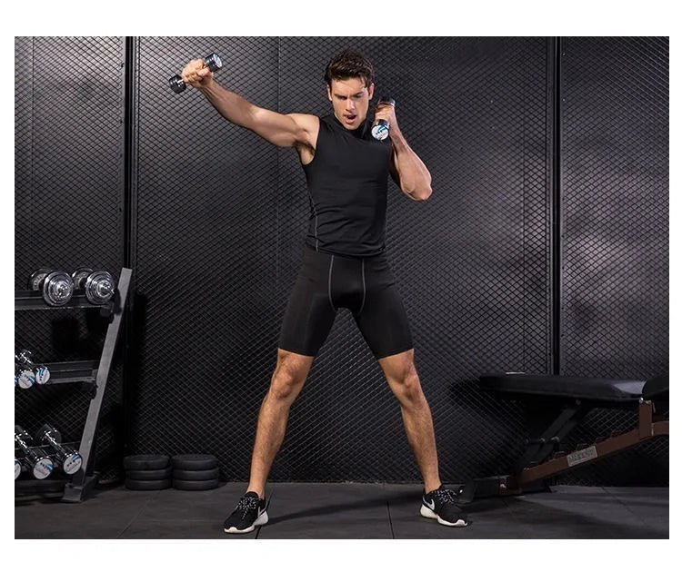 Chen Asta Men's Sports Tank Top - Polyester Spandex Running Shirt for Summer Travel & Fitness