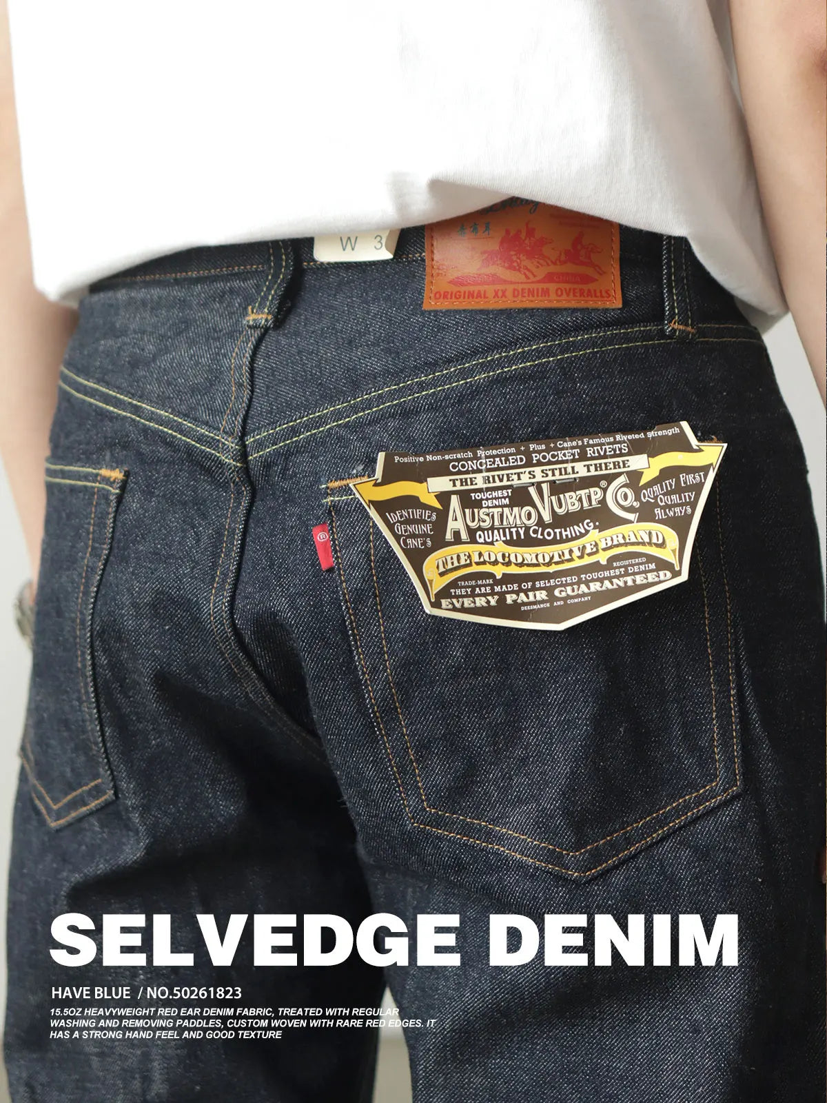 Iceupsnow Men’s Vintage High-Waist Loose Fit Plaid Denim Jeans - Full-Length Straight-Leg for Winter