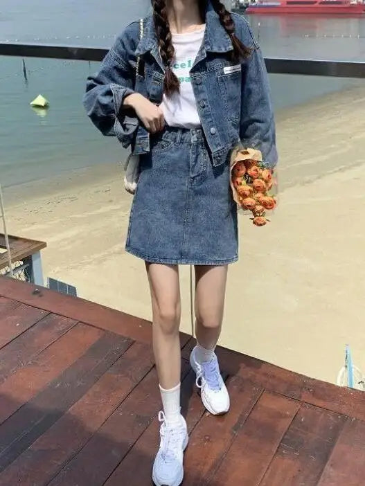 VXO Women's Mori Girl Style Denim Dress – Spring/Summer Collection
