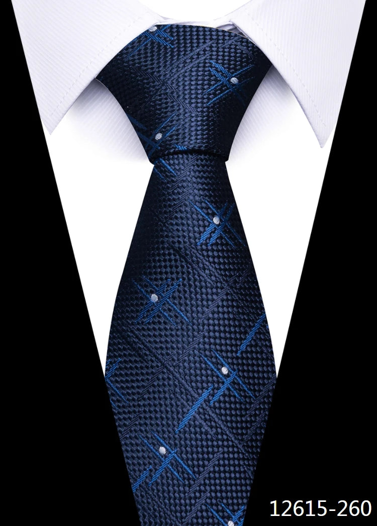 Dark Blue wedding Neck silk Tie 