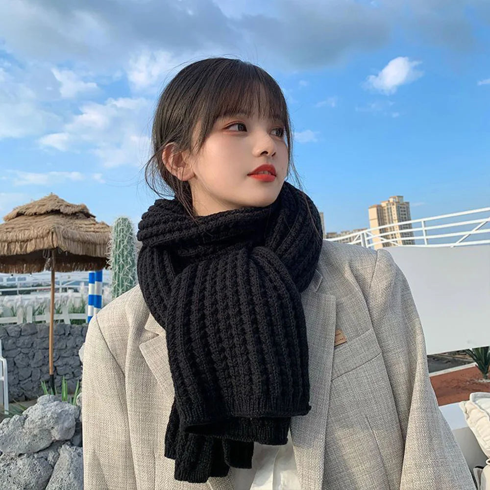 YJSFG HOUSE Women Winter Knitted Scarf & Shawl a Fashionable and Warm Cashmere Wrap