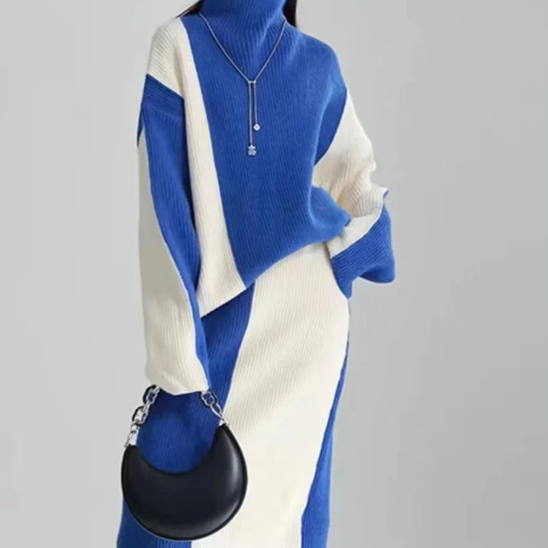 NoEnName_Null Women's Winter Splice Plush Scarf – Stylish & Cozy Casual Accessory