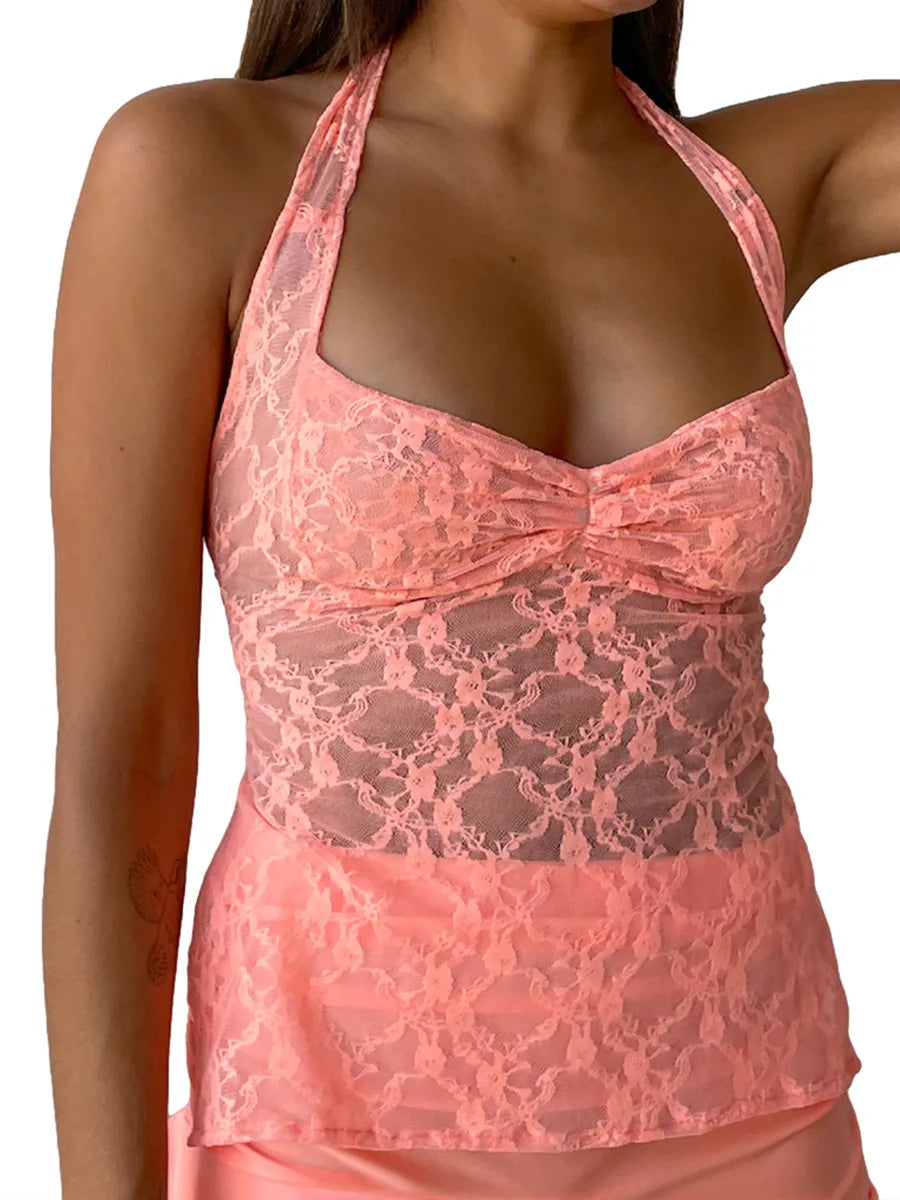 Hirigin Junior Women’s Lace Tank Tops for Summer