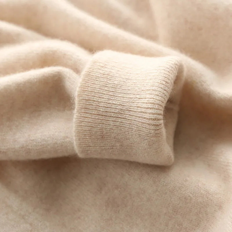 Abundance Flloh Men’s Casual Cashmere & Spandex V-Neck Pullover – Autumn & Winter Sweater