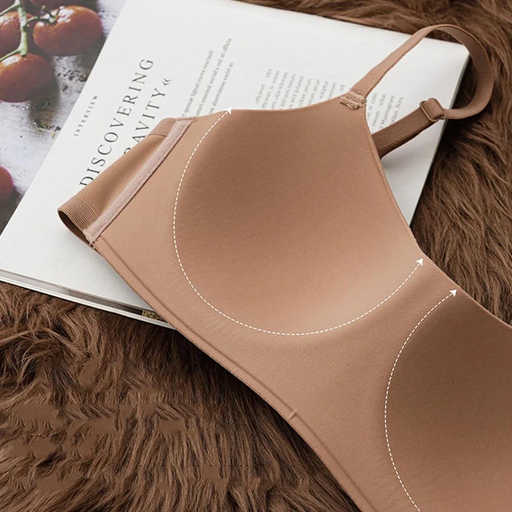 YJSFG HOUSE Seamless Wireless Push-Up Bra – Soft Comfort & Full Cup Design